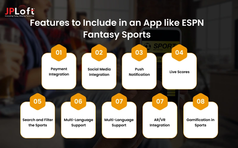 Features to Include in an App like ESPN Fantasy Sports